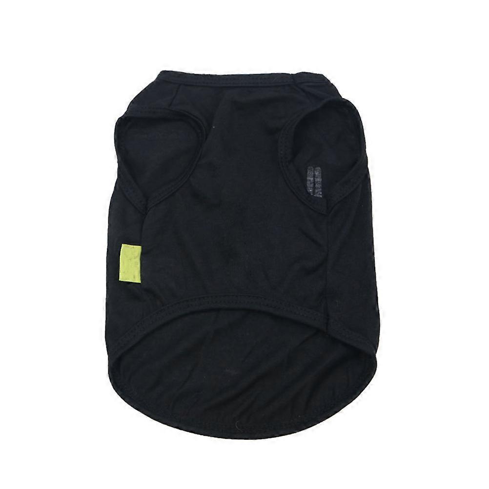 Pet Clothes For Dogs Jogging And Walking Comfortable Black Size S 1Set