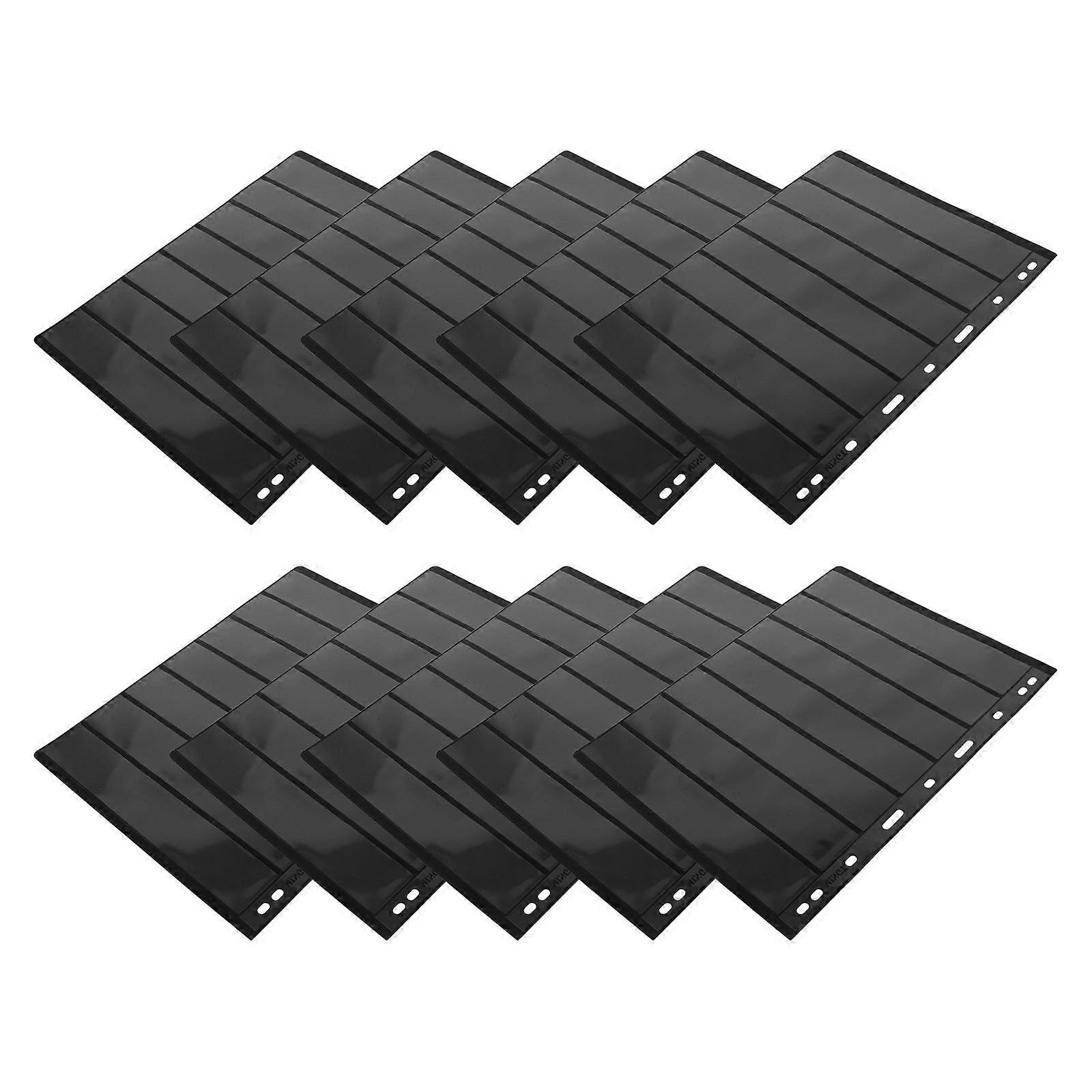 10 Sheets of Loose Leaf Stamp Storage Pouches Holders for Album Classification