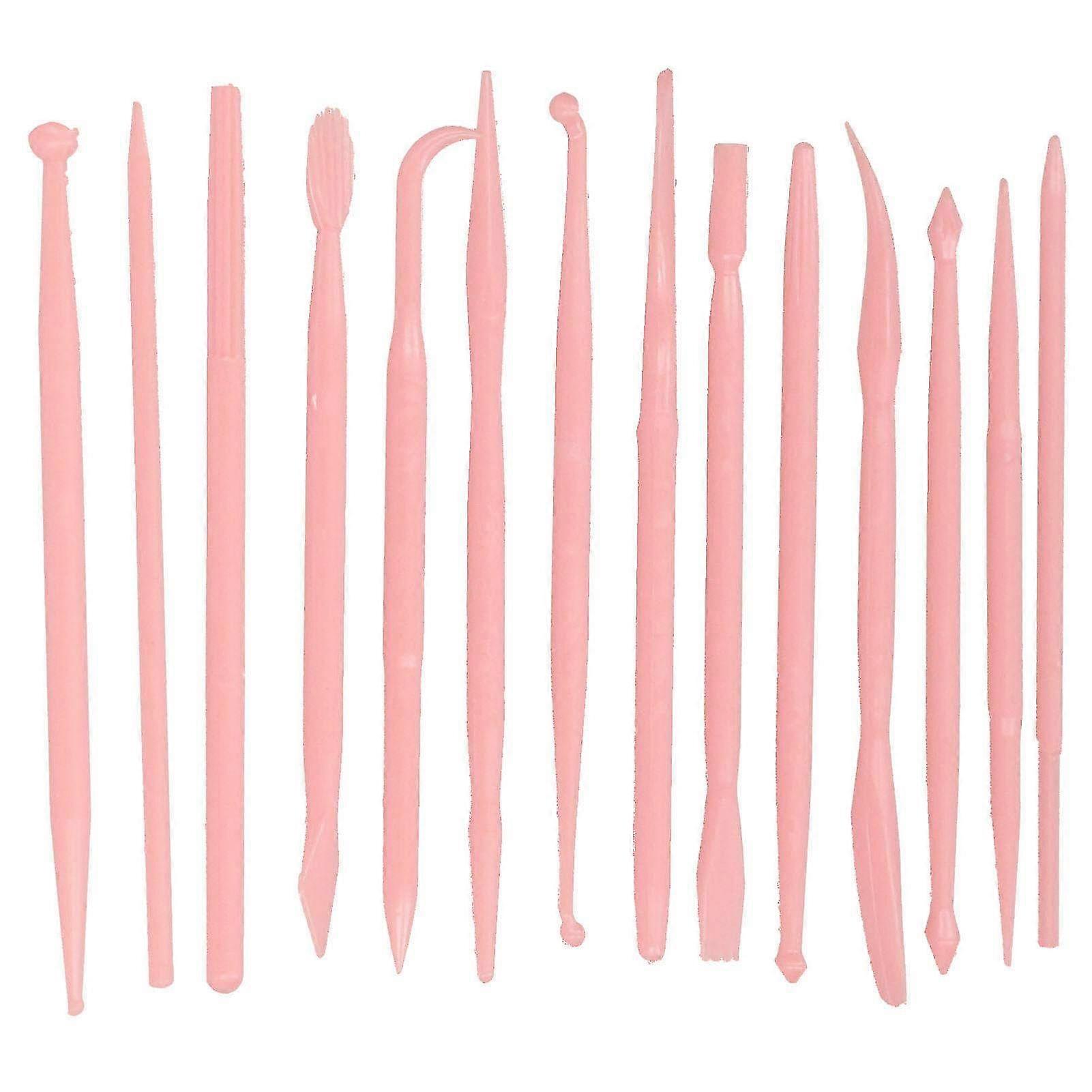 14PCS Plastic Clay Modeling Tools Set for Shaping & Sculpting - Craft Tools for Cake Embossing Decor & DIY Projects