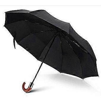 Compact Unisex Classic Auto Open Wind-Resistant Travel Umbrella Folding Anti-UV Outdoor Umbrella Business
