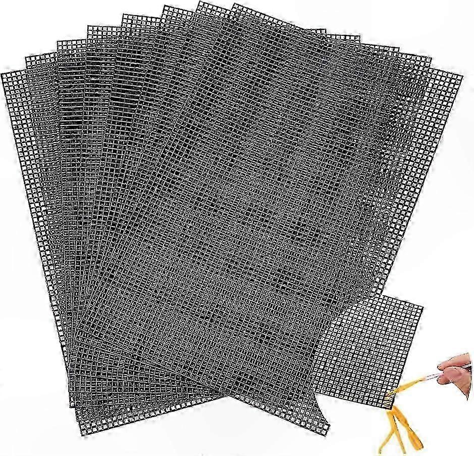 8-Pack Plastic Mesh Sheets for Embroidery, Crochet and DIY Art Projects | Reusable Craft Grid Panels
