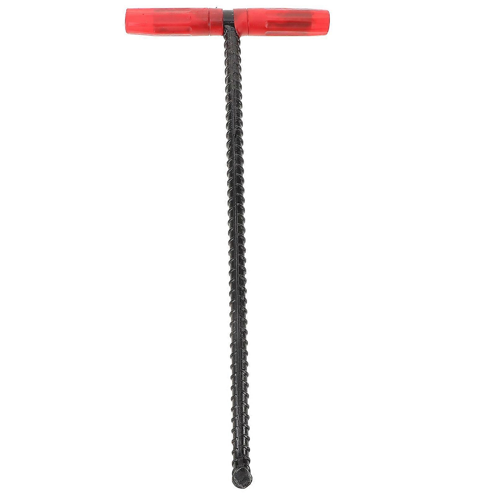 T Handle Manhole Hook For Industrial Use By Workers Multi Steel Rubber 1Pack