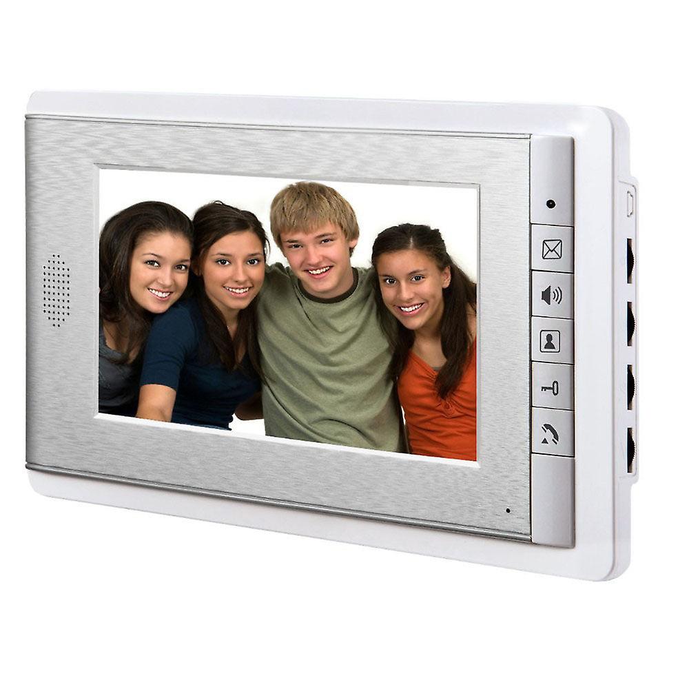 7 Inch Wired Color Lcd Screen 2-way Hands Free Video Intercom,support Monitoring, Unlock, Dual Way Door Intercom
