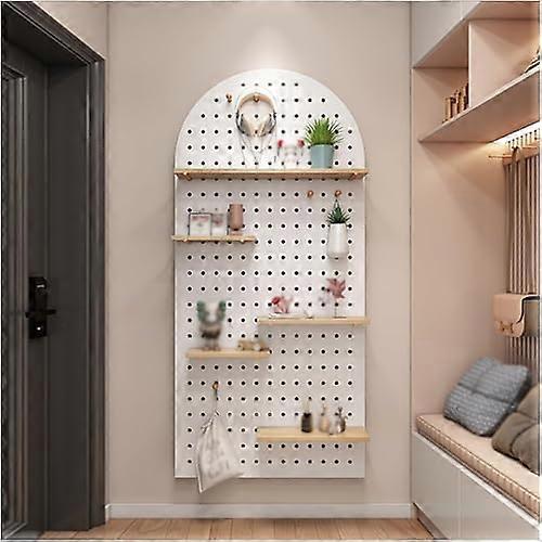 Pegboard Combination Wall Organizer Set, Wooden Pegboard (60x80cm)