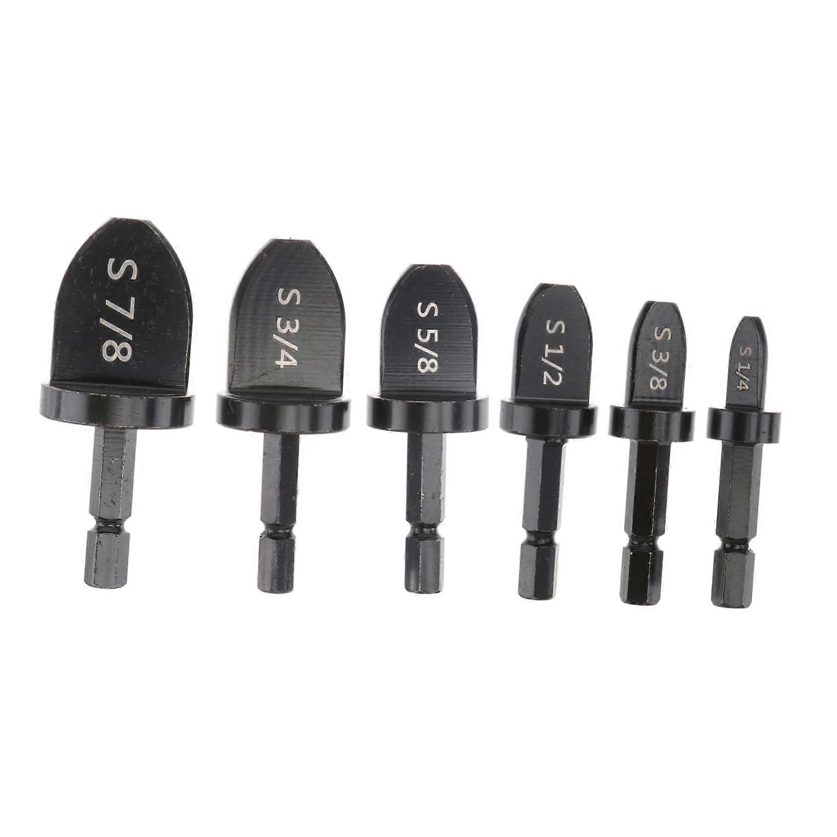 6piece steel tube expander set – Housing tool, easy to carry, precise positioning for electric hand drills, 5.9x3cm, black