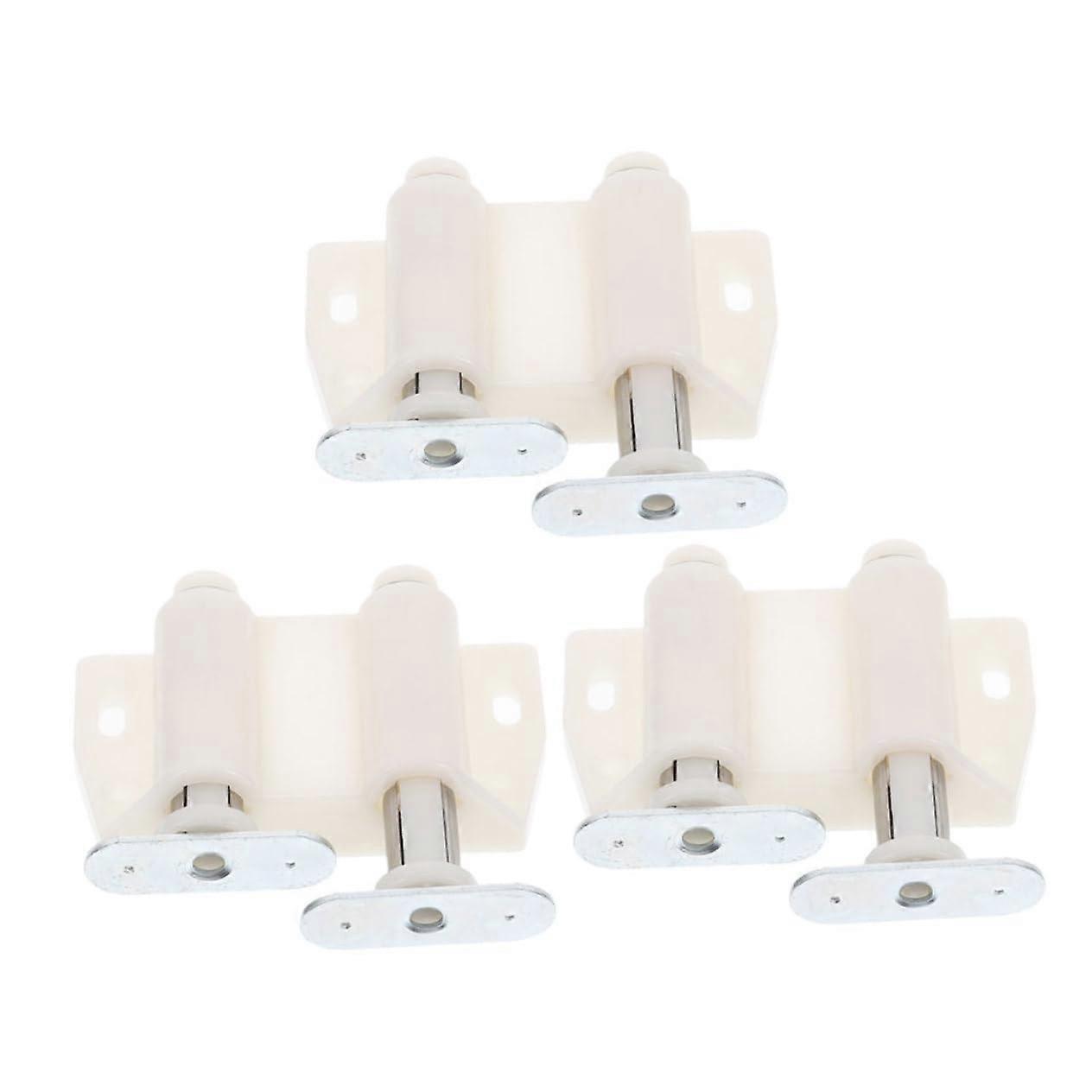 3 Pieces Magnetic Push To Open Cabinet Latch, Durable Touch Latch for Kitchen Cabinets