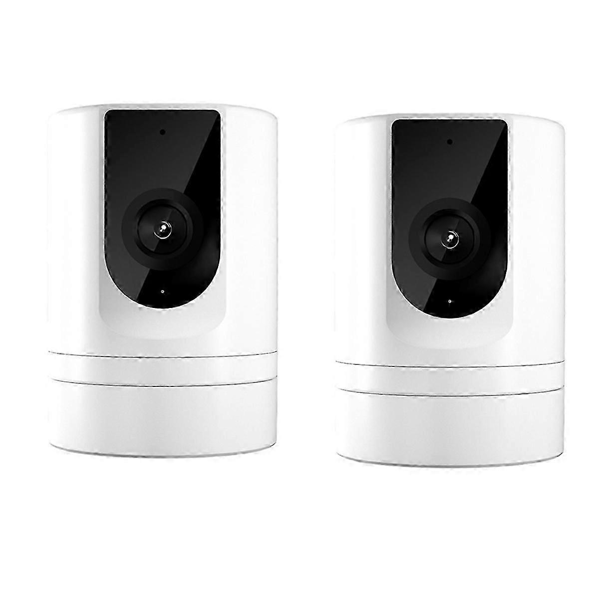 2PC 1080P Security Camera Indoor, Pet Camera Use Ease Life APP , Voice Intercom Foldable Baby Camer