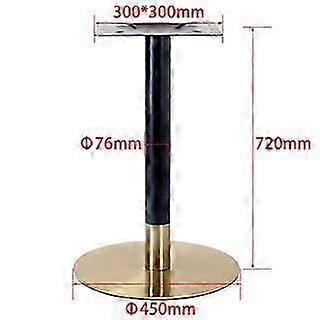 Plated Titanium Gold Bracket - Stainless Steel Table Legs with Marble Effect