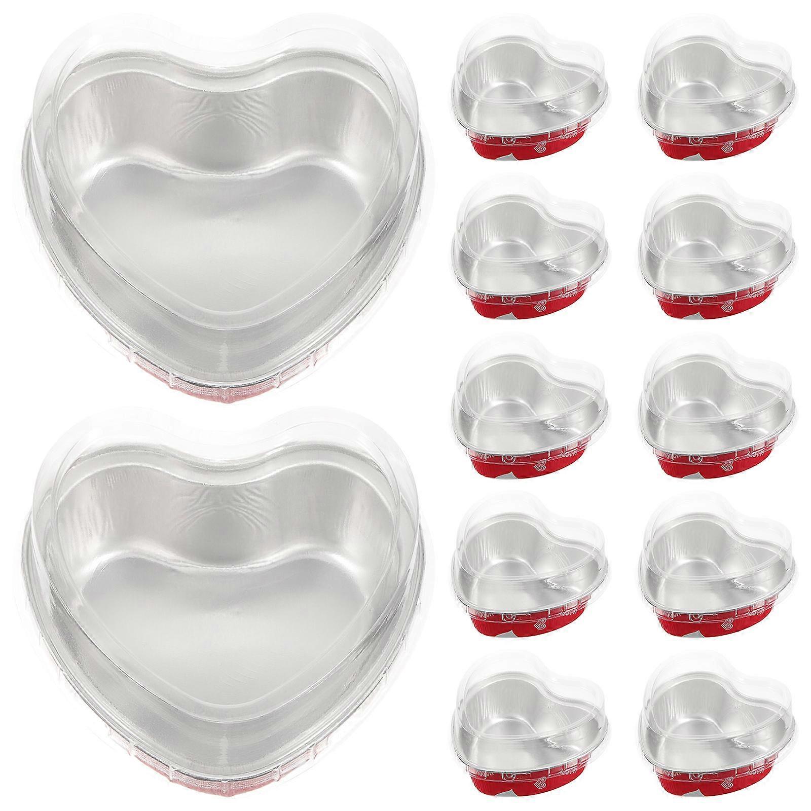 Aluminum Foil Cupcake Baking Cups Baking Supplies Red Round Packaging 20Pack