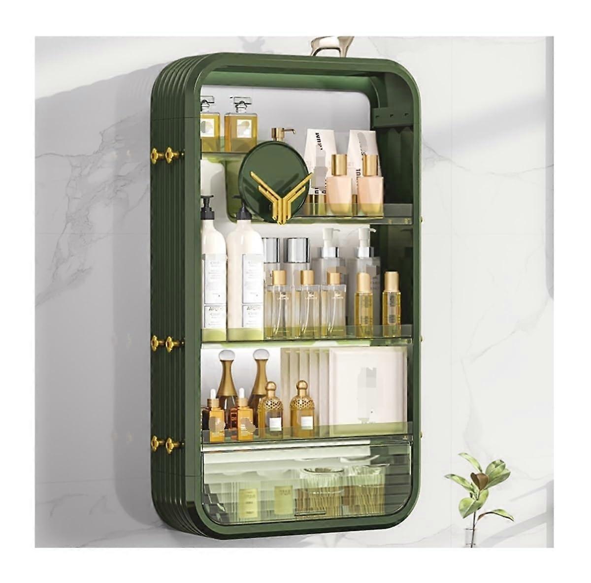 Makeup Organizer 4 Tier Wallmounted Storage Cosmetic Display Cases Ref: 1390