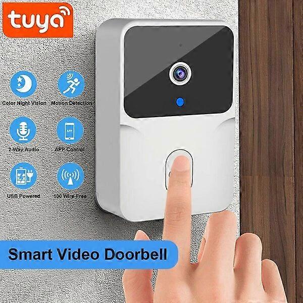 Wireless doorbell, 1000mAh, two-way audio and clear night vision