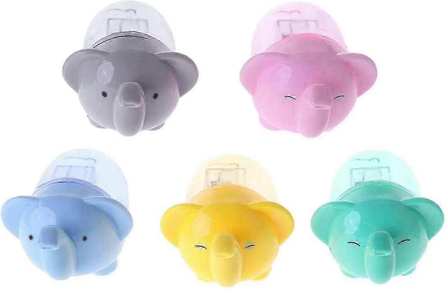 For Ssxjv 5 Pcs Pencil Sharpener Cartoon Elephant Shaped Sharpener Fast Sharpening Pencil Gift