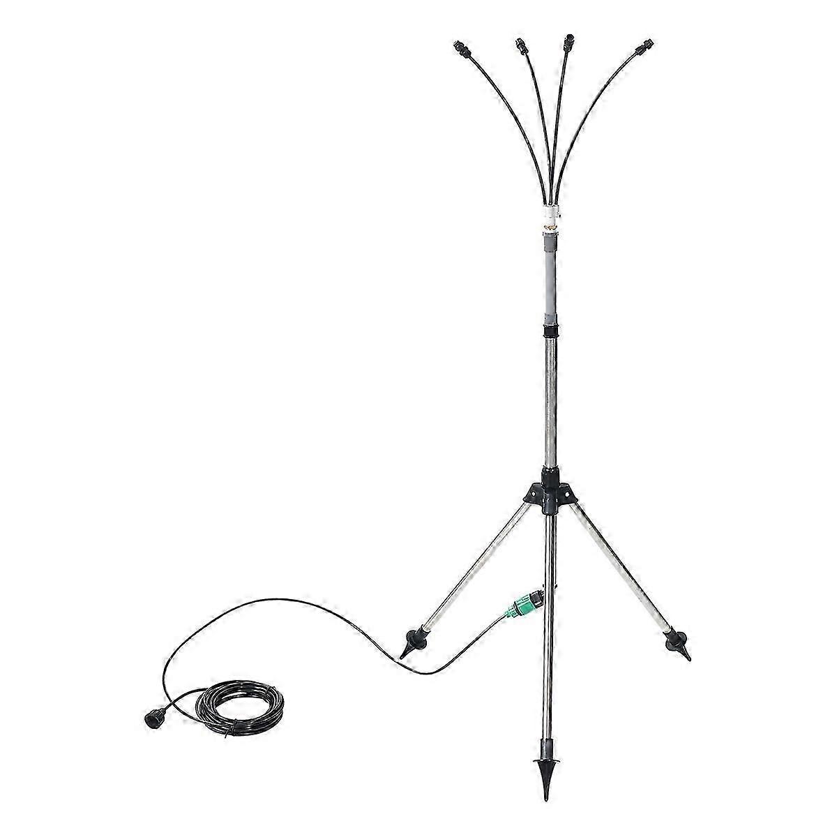 patio misting system adjustable height 4.1 ft for cooling