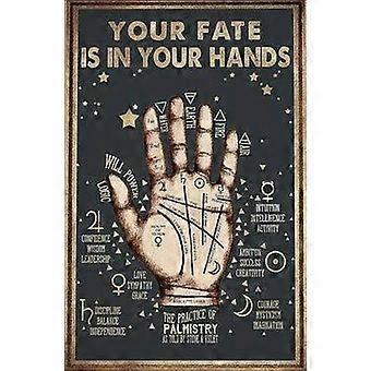 Jigsaw Puzzle Your Fate is in Your Hands Poster Palm Reading Wooden Puzzles Development Toys Games Toys Gift