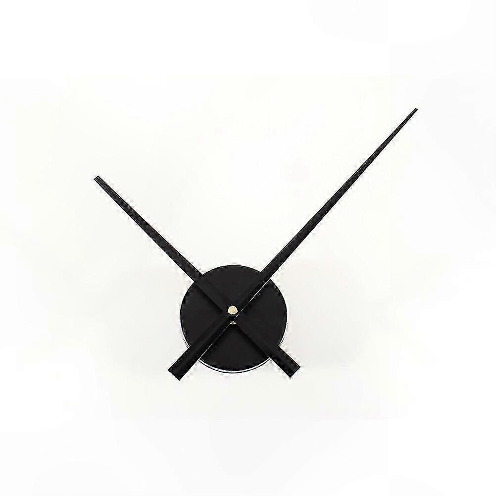 Black DIY Clock Movement Kit for Wall Decor and Replacement Projects with Silent Operation