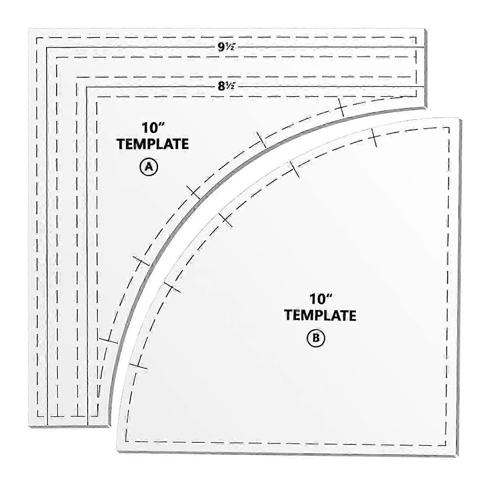 multipurpose drunkards path templates for quilting and sewing