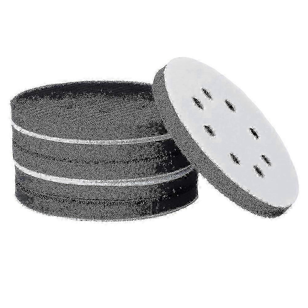 6PCS 5 Inch(125mm) 8-Hole Soft Sponge Interface Pad for Sanding Pads and Hook&Loop Sanding Discs fo - JA