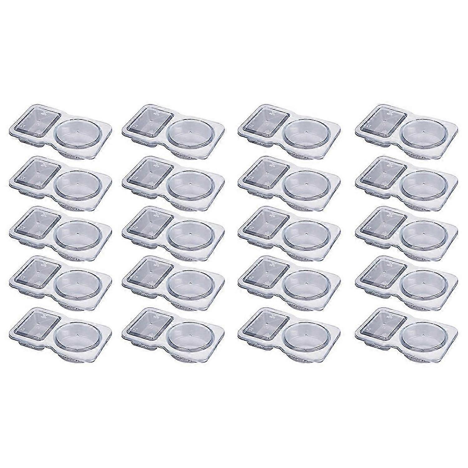 Double compartment condiment container, double compartment container