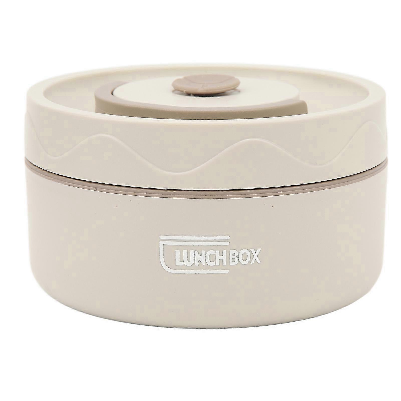 2025 Thermal Cooking Pot 420ml 304 Stainless Steel Double Layer Portable Round Shape Thermal Lunch Container