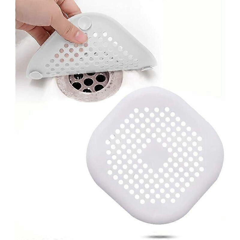 3 Pcs Silicone Drain Protector, Kitchen Sink Filter with Suction Cup, Bathtub