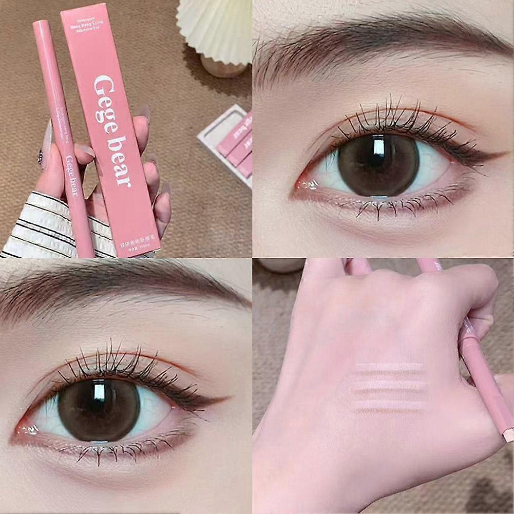 Gege Bear Dual Tone Lying Silkworm Pen Is Not Easy To Smudge