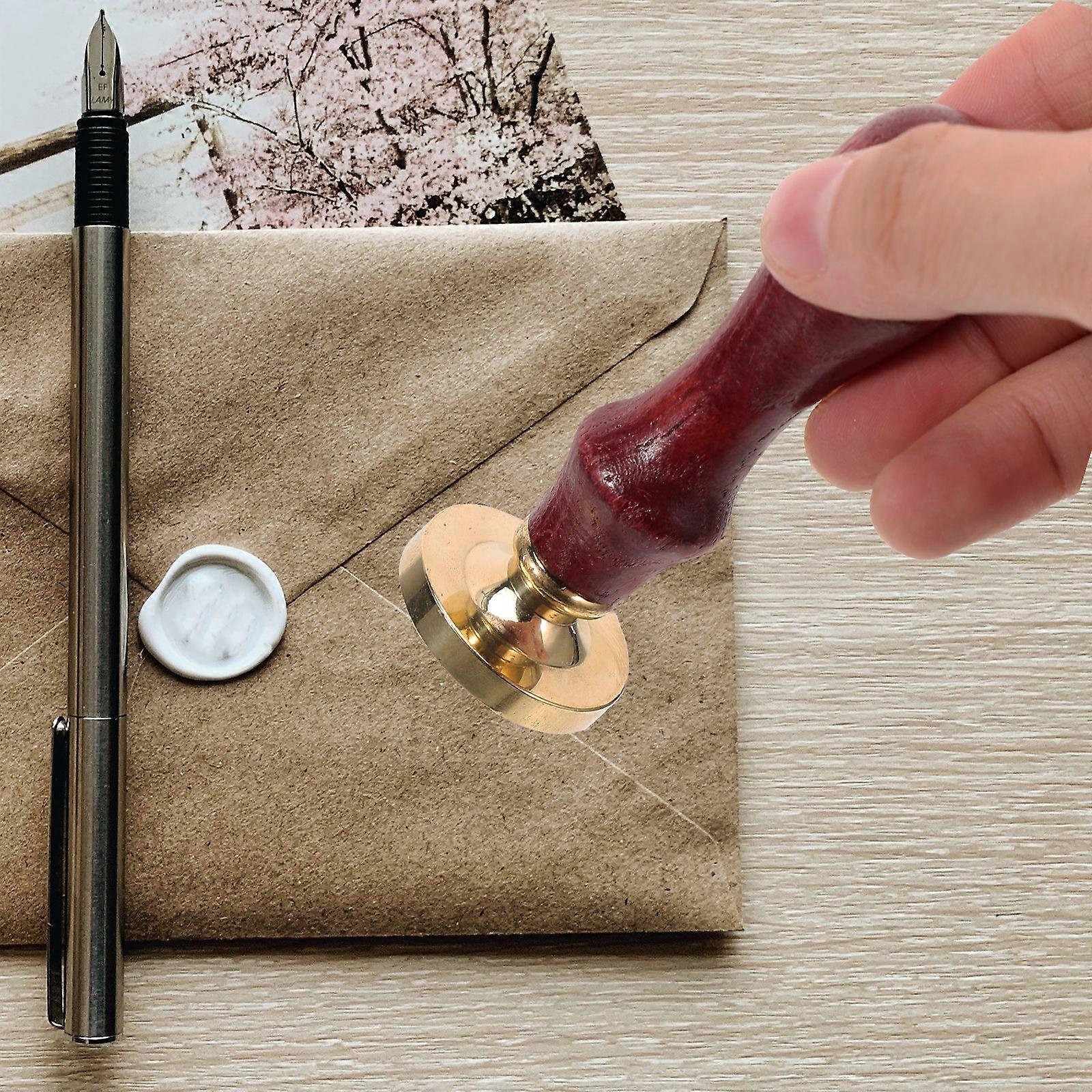 Wax Seal Stamp Reusable Wax Seal Stamp Wooden Handle Wax Stamp Portable Wax Seal Stamp