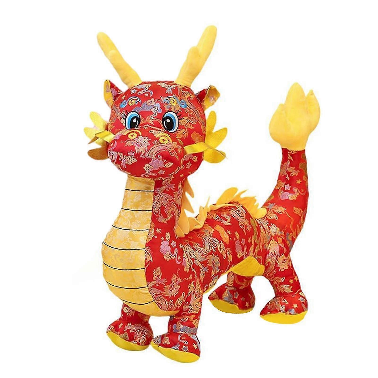 2024 Year of the Dragon Plush Mascot Red Stuffed Animal Toy 2025