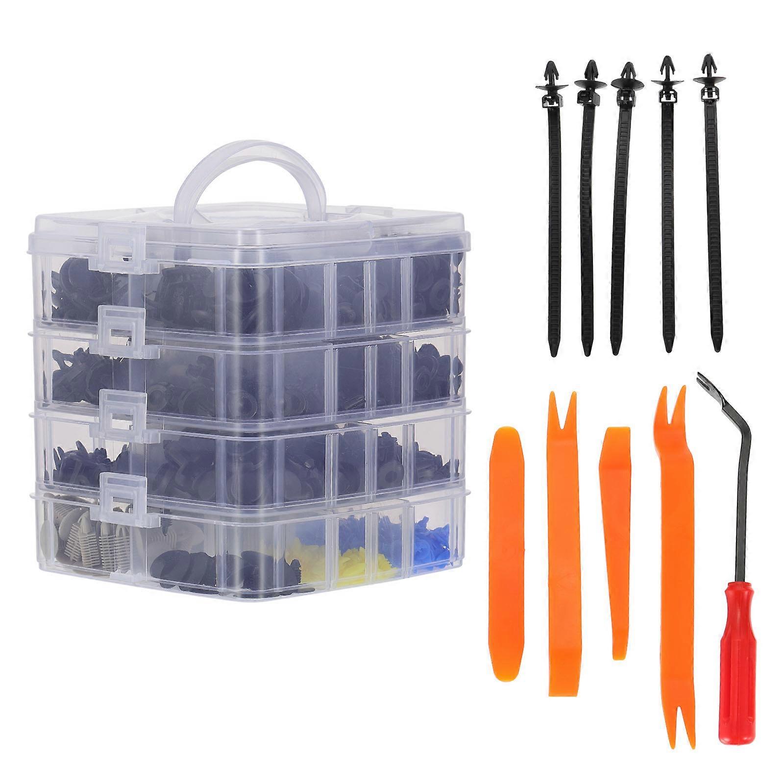 Car Push Type Retainer Nylon Rivet Set for Bumper Replacement 1Set
