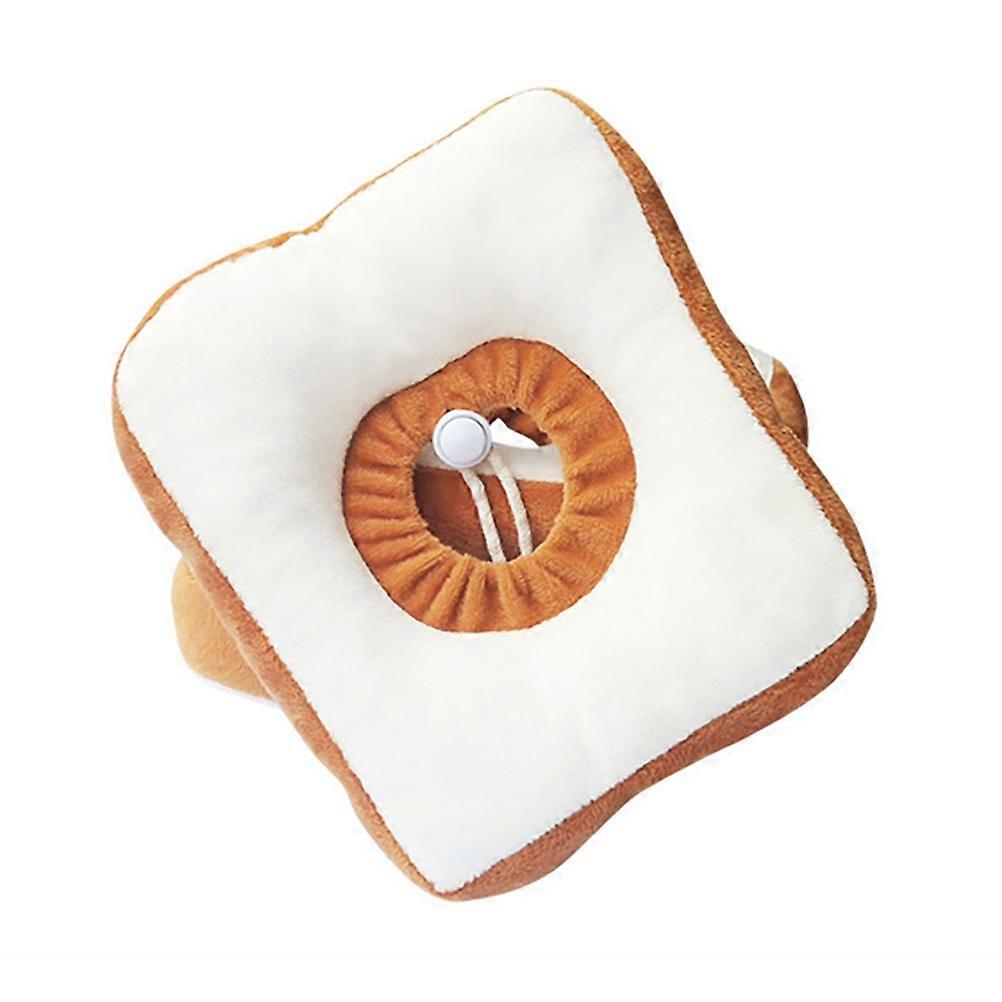 Yellow Pet Cat Collar Wound Recovery Prevent Scratching 1Pack Cotton