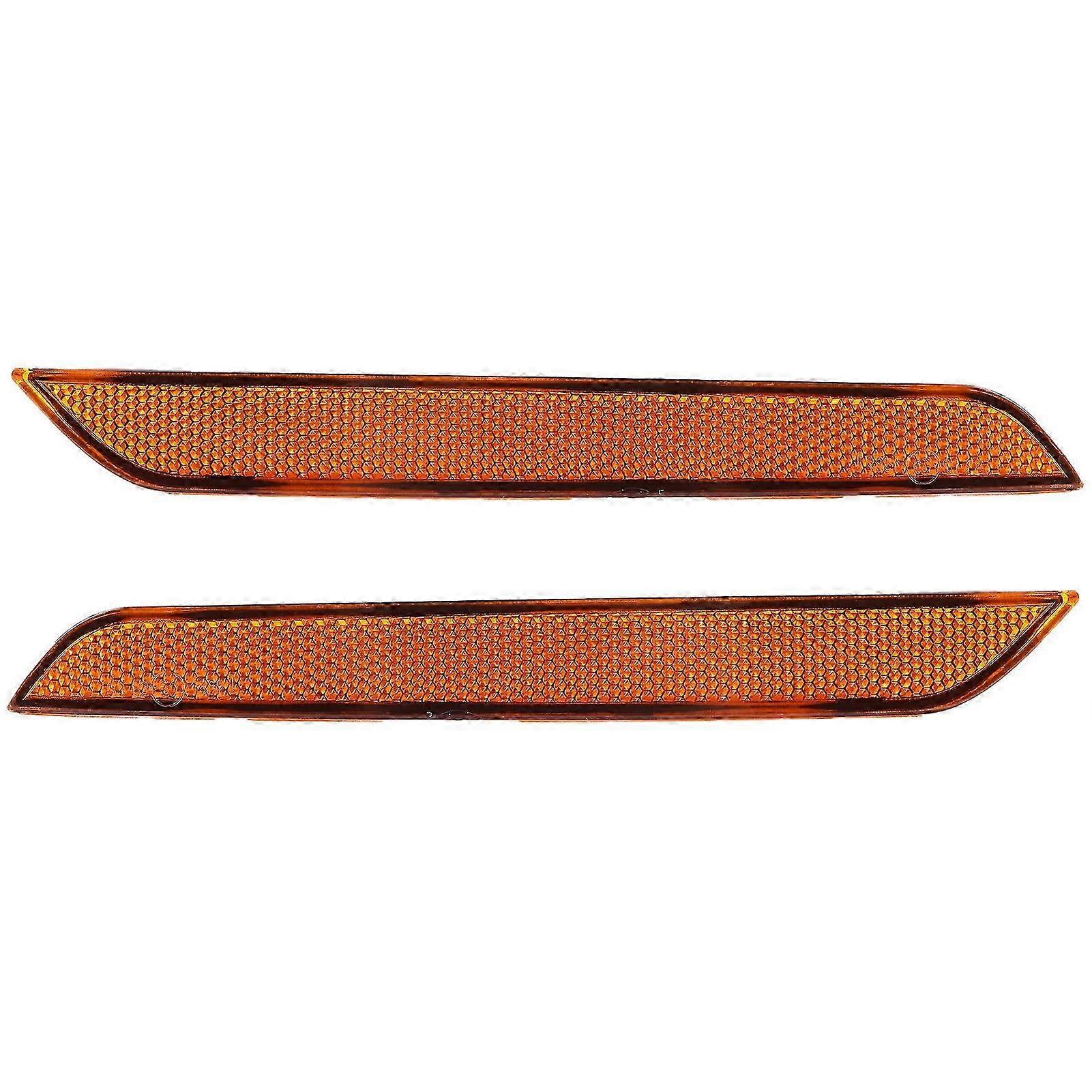 2Pcs Amber Reflector Lamp for E71 E70 X5M X6 Front Bumper Side Marker Light