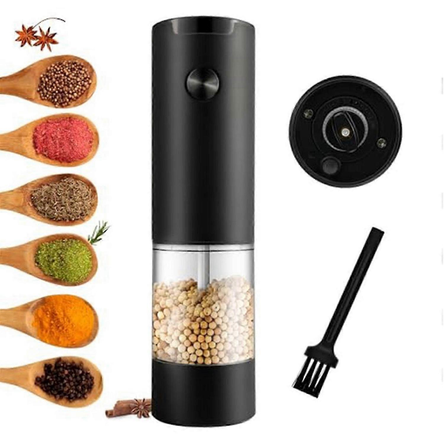 Electric Salt and Pepper Grinder Automatic Mill One Hand Operation