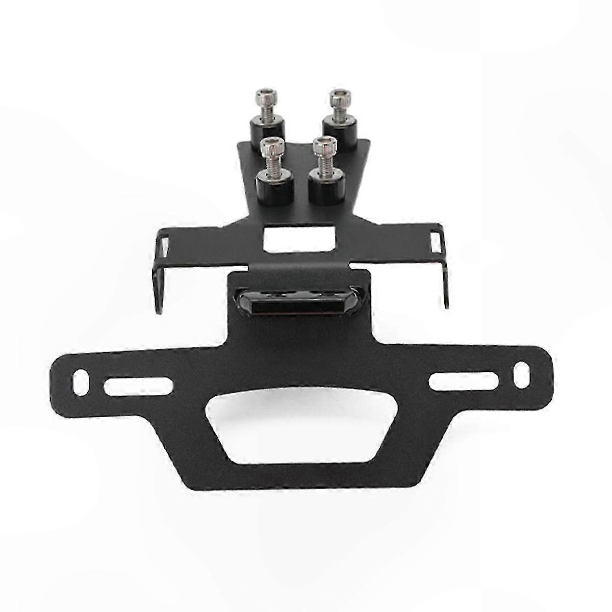 Universal License Plate Holder for Motorcycles with LED Light and Tail Bracket Accessory