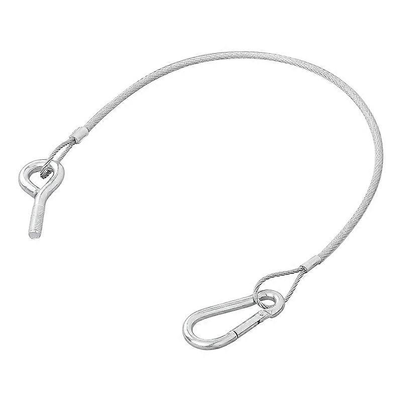 Tailgate cable 42 cm with 2 M8 Bolts & Carabiner