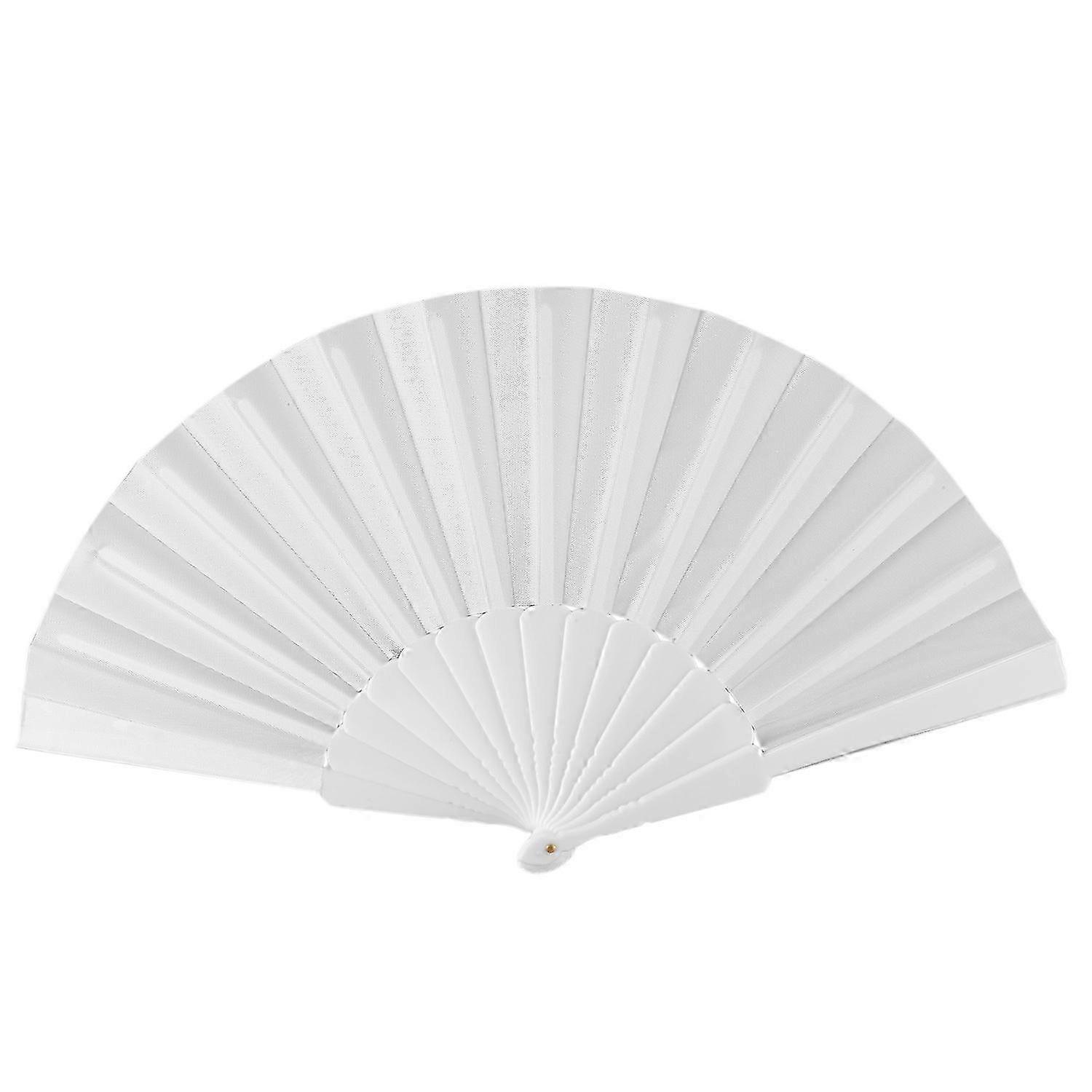 Plastic Fabric Hand Foldable Fan for Ladies Men