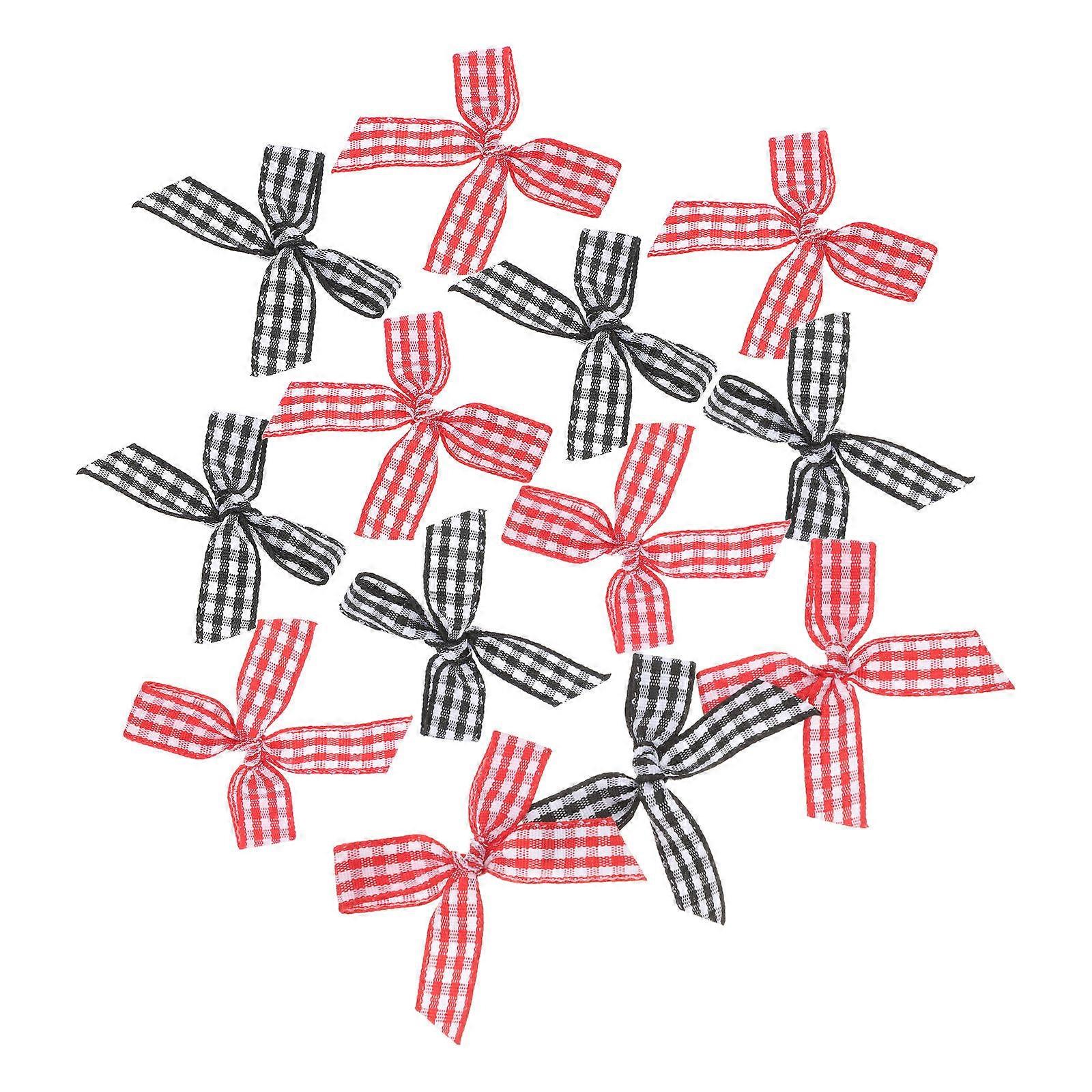 Mini Bowknots for Crafts Sewing Polyester Bows Charms 100Pcs for Decor