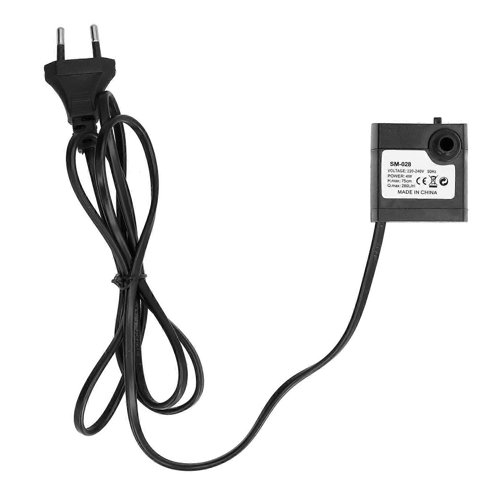 Mini Submersible Water Pump for Aquarium Fish Tank Pond Fountain Circulation Hydroponics 4WEU Plug 220V