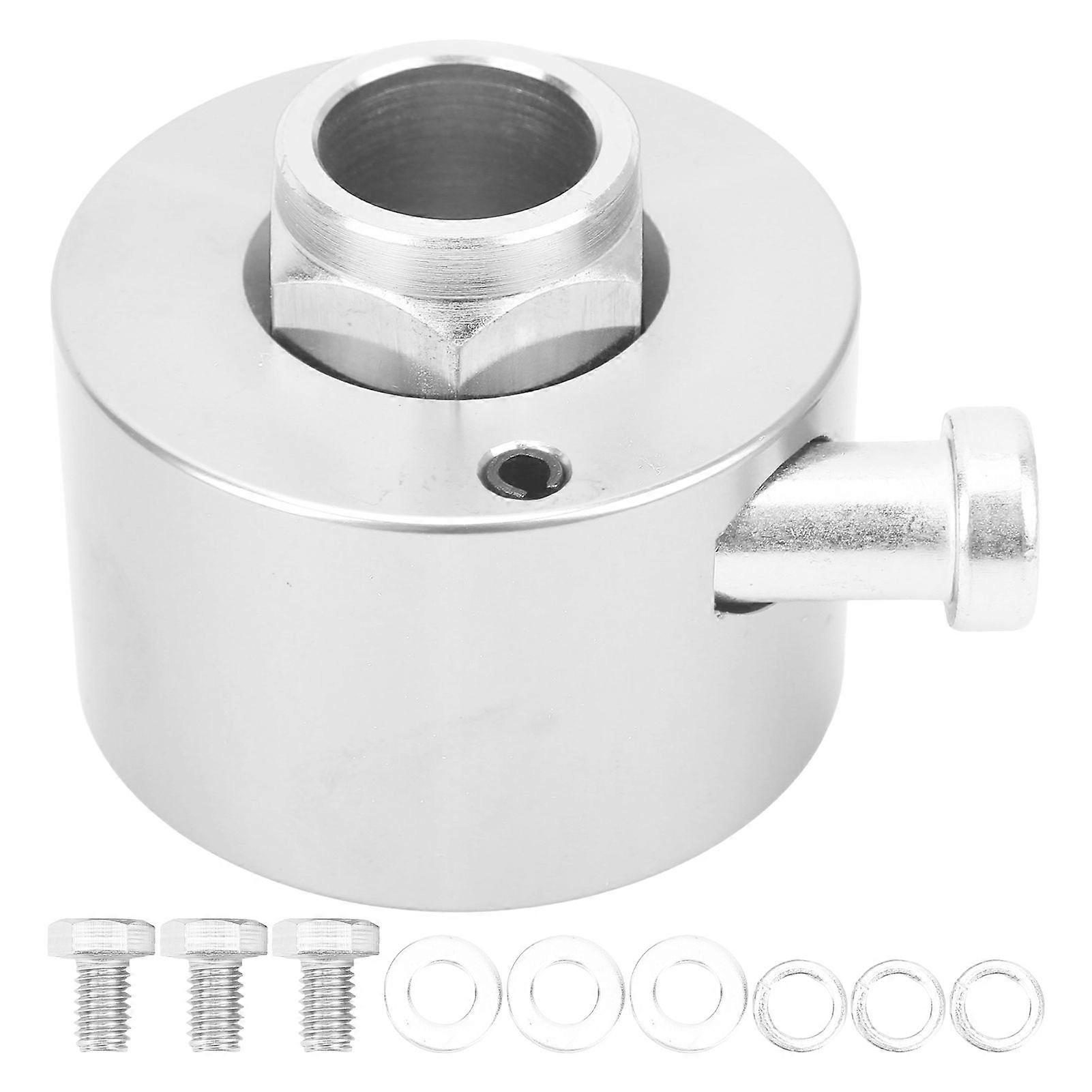 3/4in Shaft Steering Wheel Quick Release Disconnect Hub with Push Button for 3 Hole Steering Wheel Silver