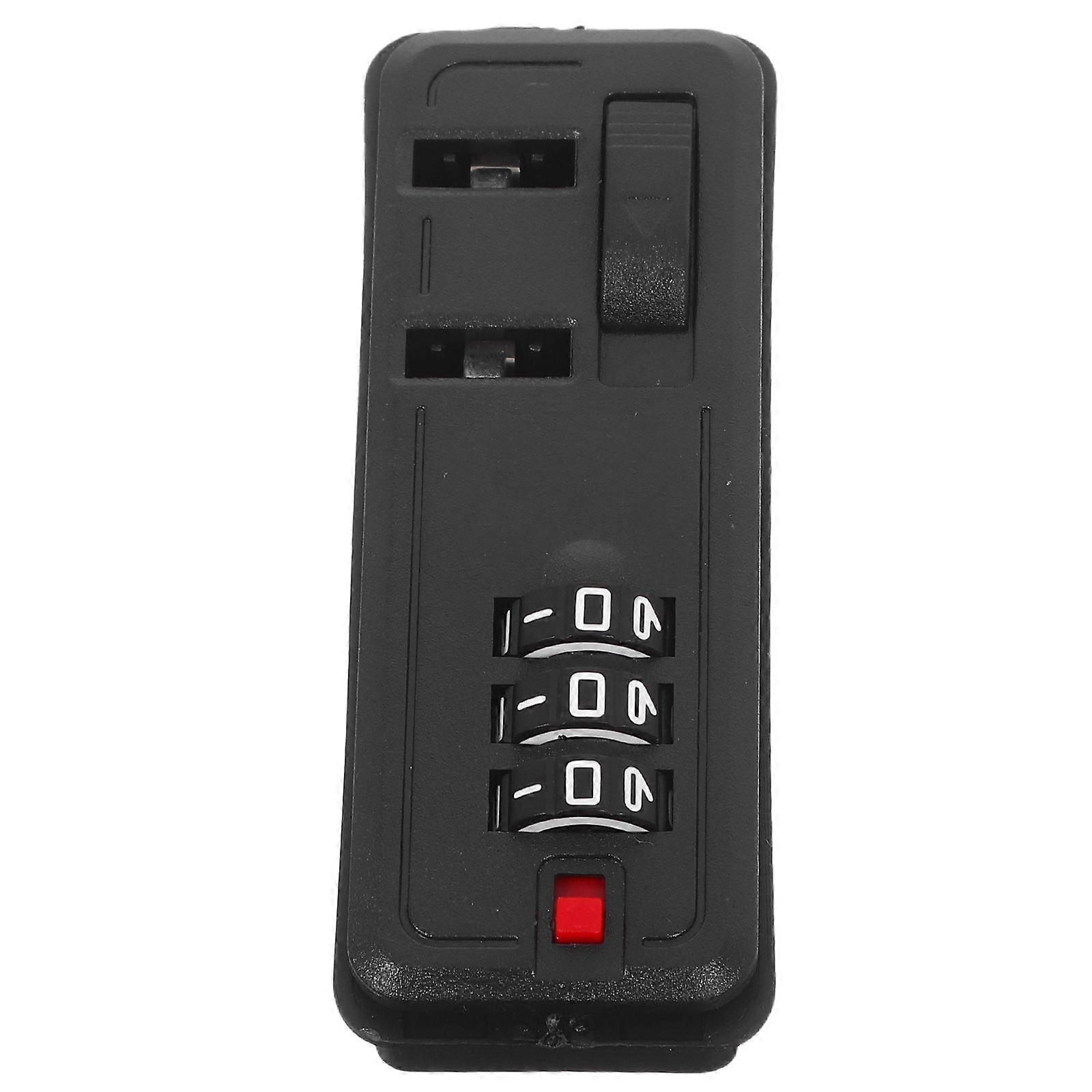 Universal Combination Luggage Lock for Travel Case Security 3-Digits Password Self-Setting Zipper Lock for Suitcases & Tool Boxes
