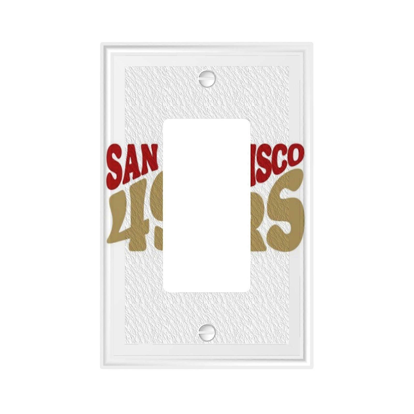 SF 49erss Switching Lights Single Leather Roman Frame Switch Panel Wall Panel Single Double/Pull Light Switch