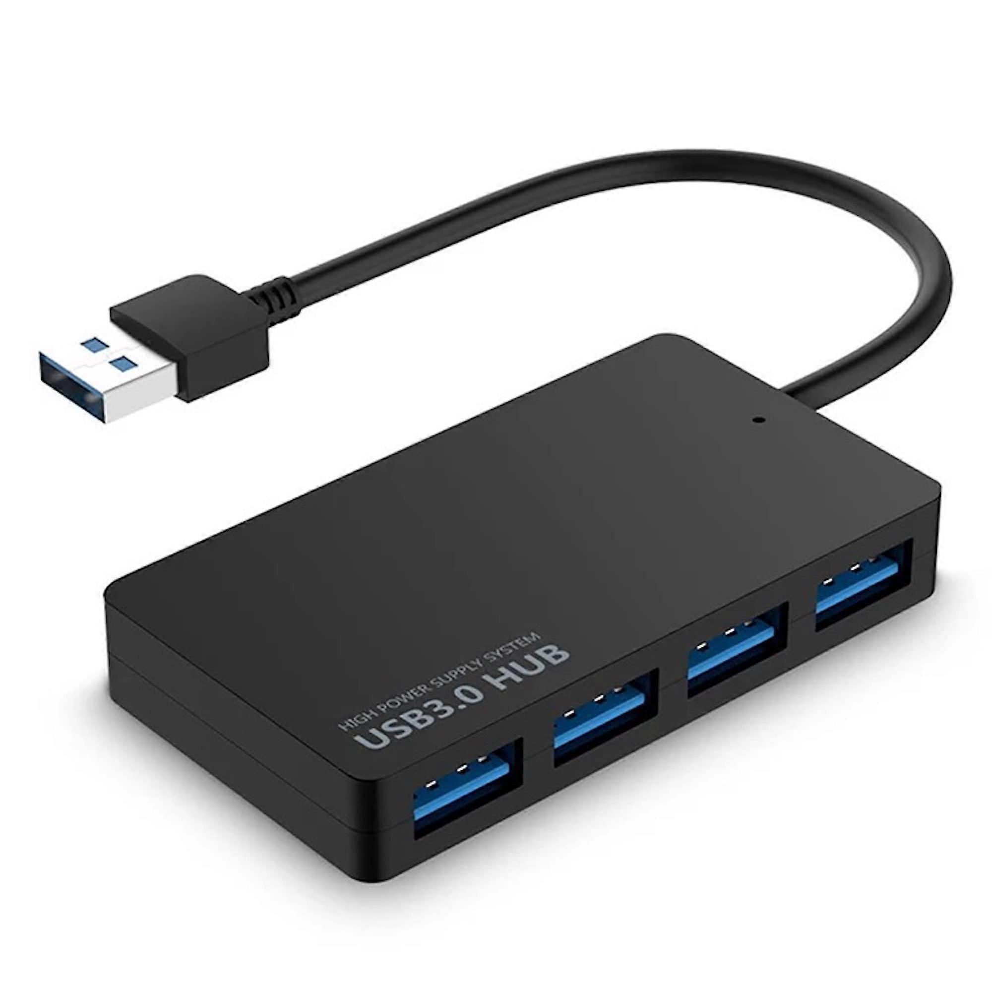 USB Hub 4Port USB 3.0 Speed UltraSlim Portable Adapter For PC Laptop Desktop PS5 PS4 Xbox Wii MacBook Notebook