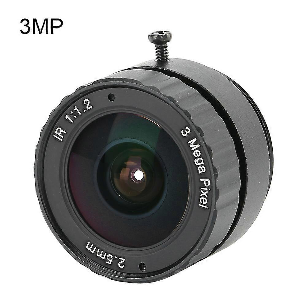 Objectif fixe CCTV 2,5 mm 3 MP monture CS haute définition pour caméra