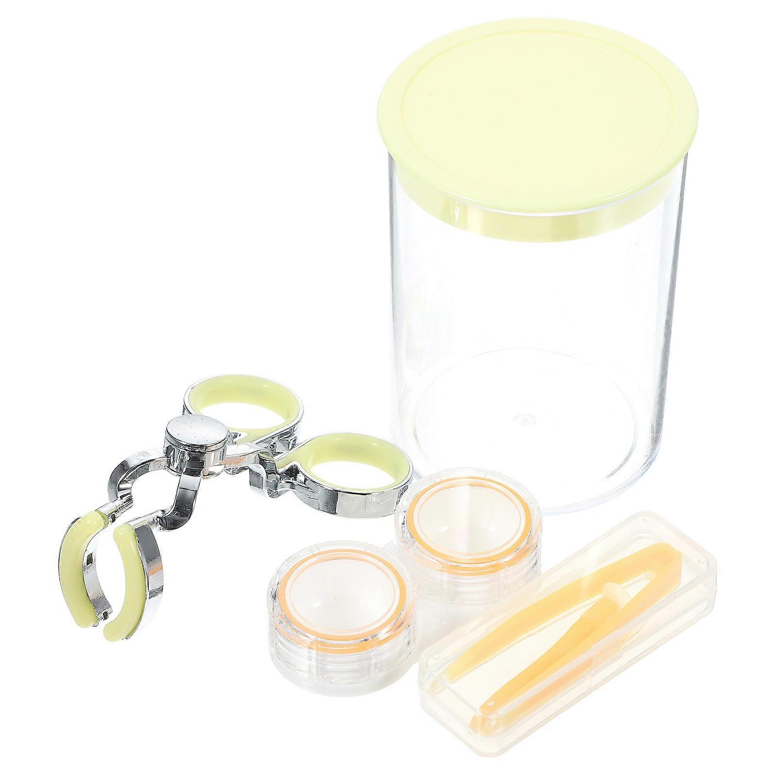Remover Tool Contacts Lens Apply Tool for 4Sets Small Lens Sticks Yellow