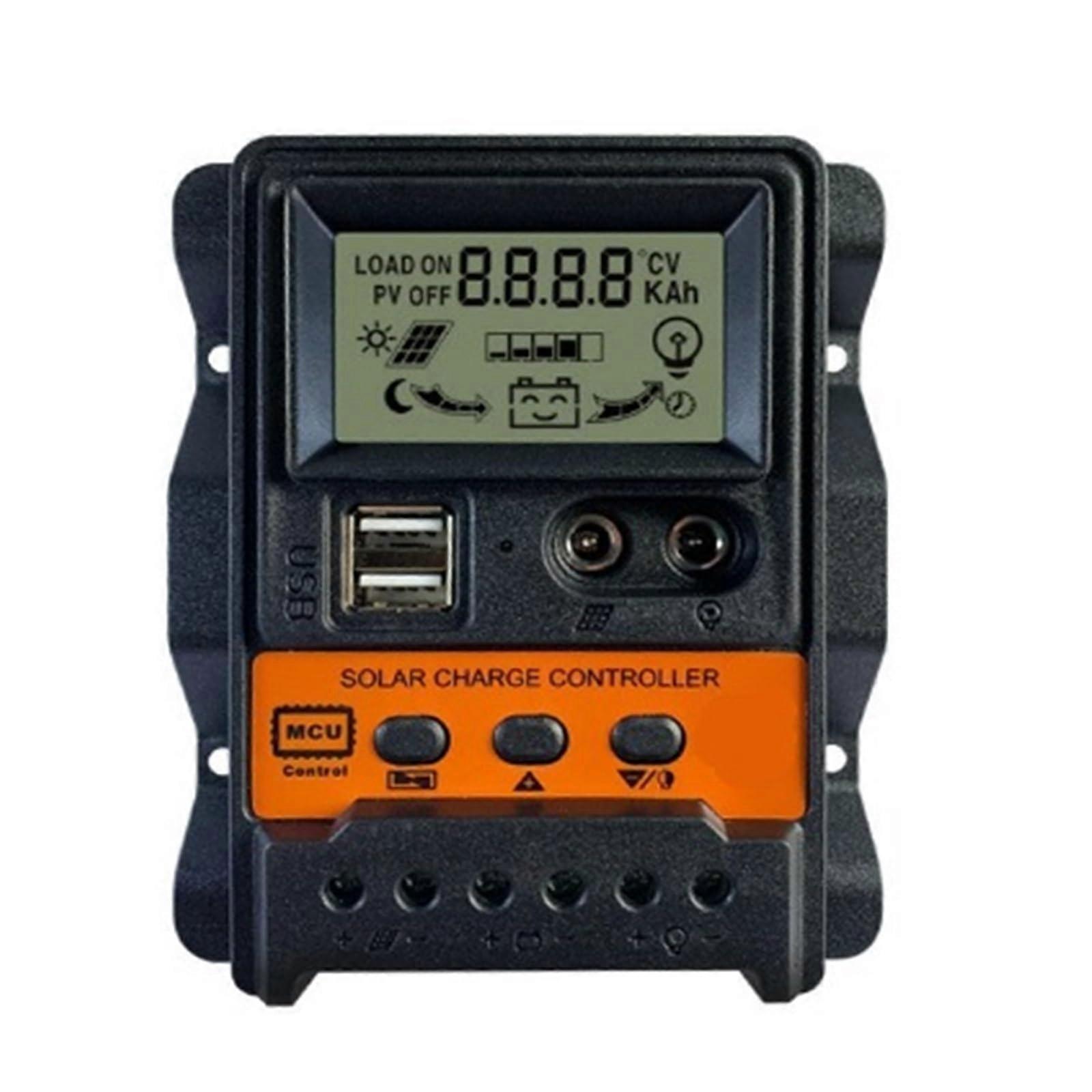 Solar Charge Controller 10/20/30A With HD Display Protections Smart Home Compatible