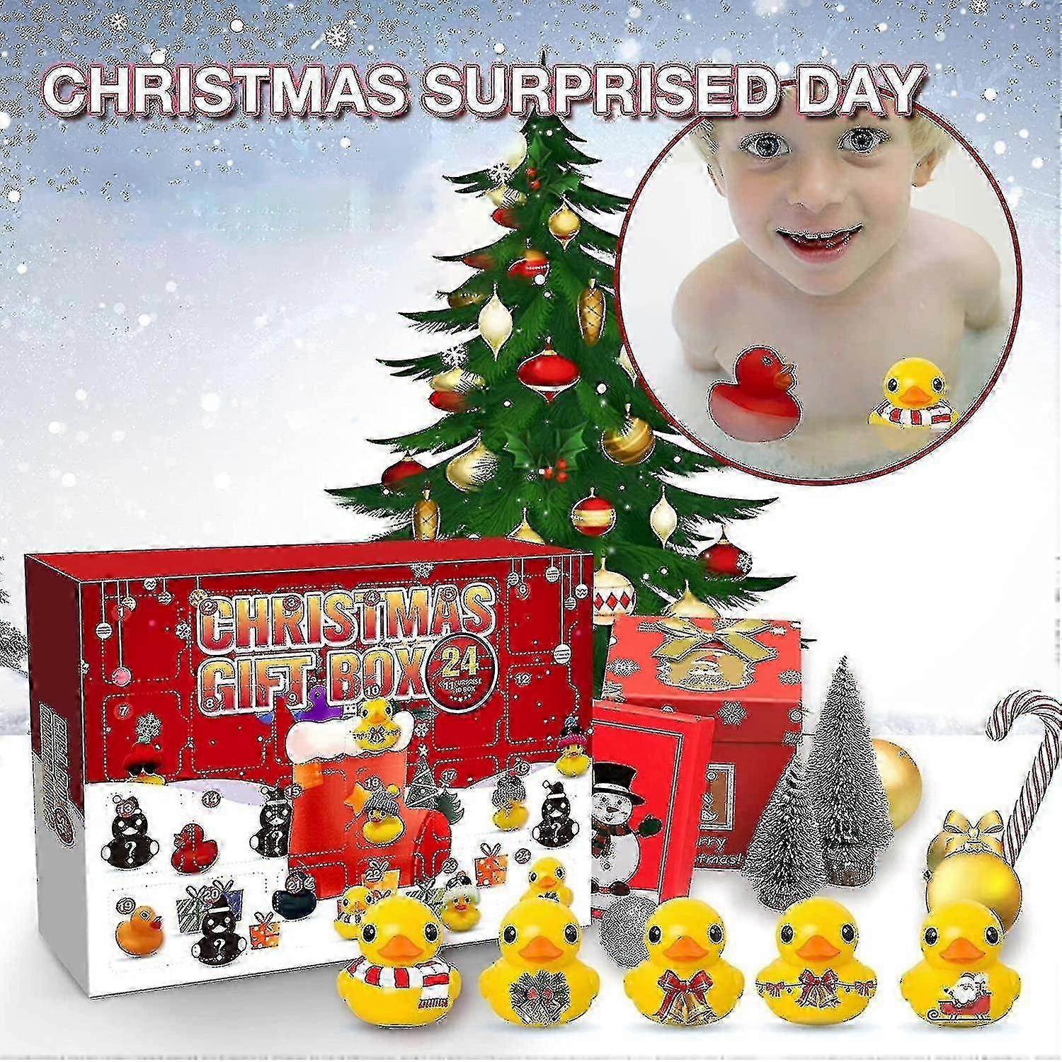 Advent Calendars Christmas Rubber Ducks Countdown Calendars With 24 Duck Toy Blind Box Gifts For Kids Party Favorschrui1204