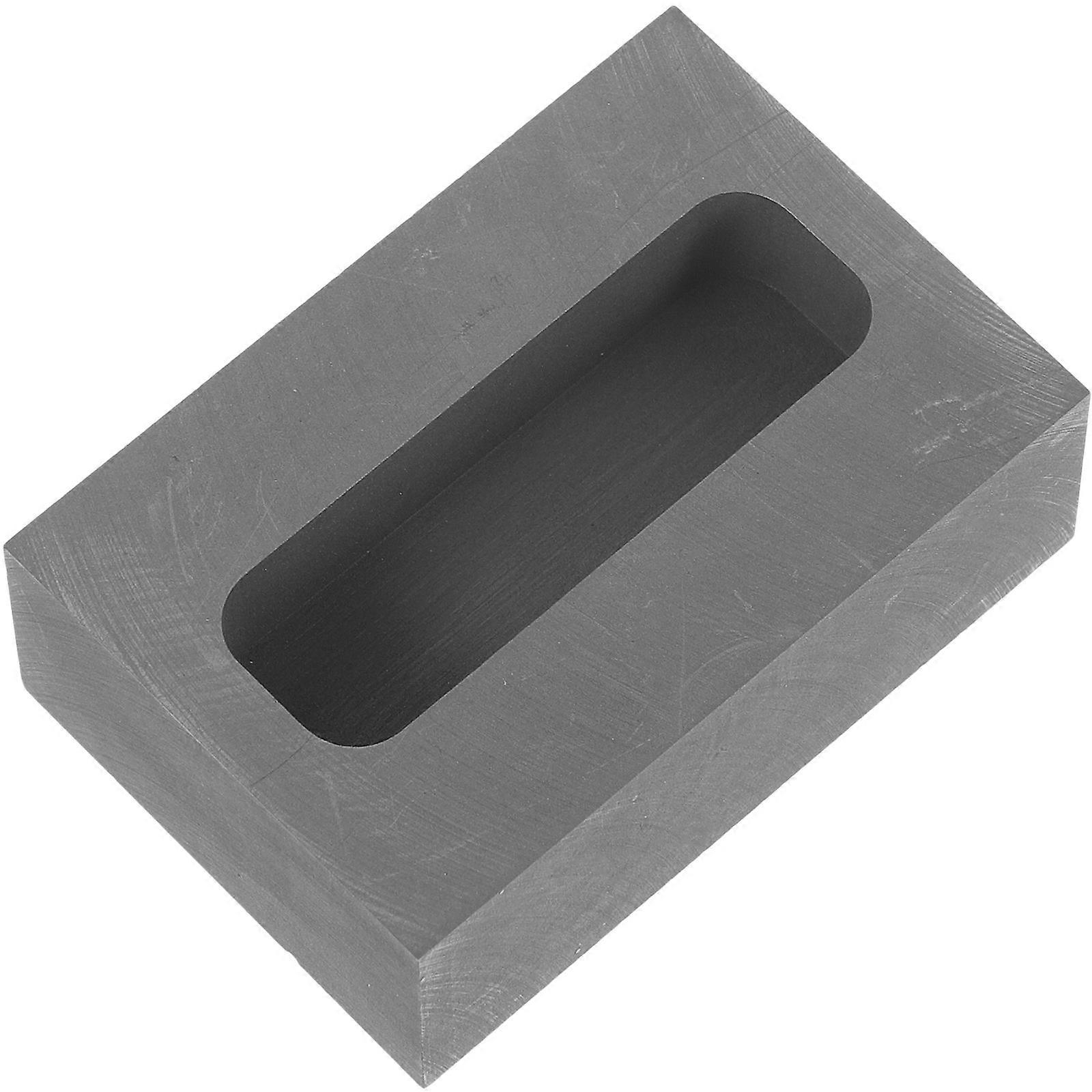 2Pcs Graphite Ingot Mold for Metal Refining and Casting Tool