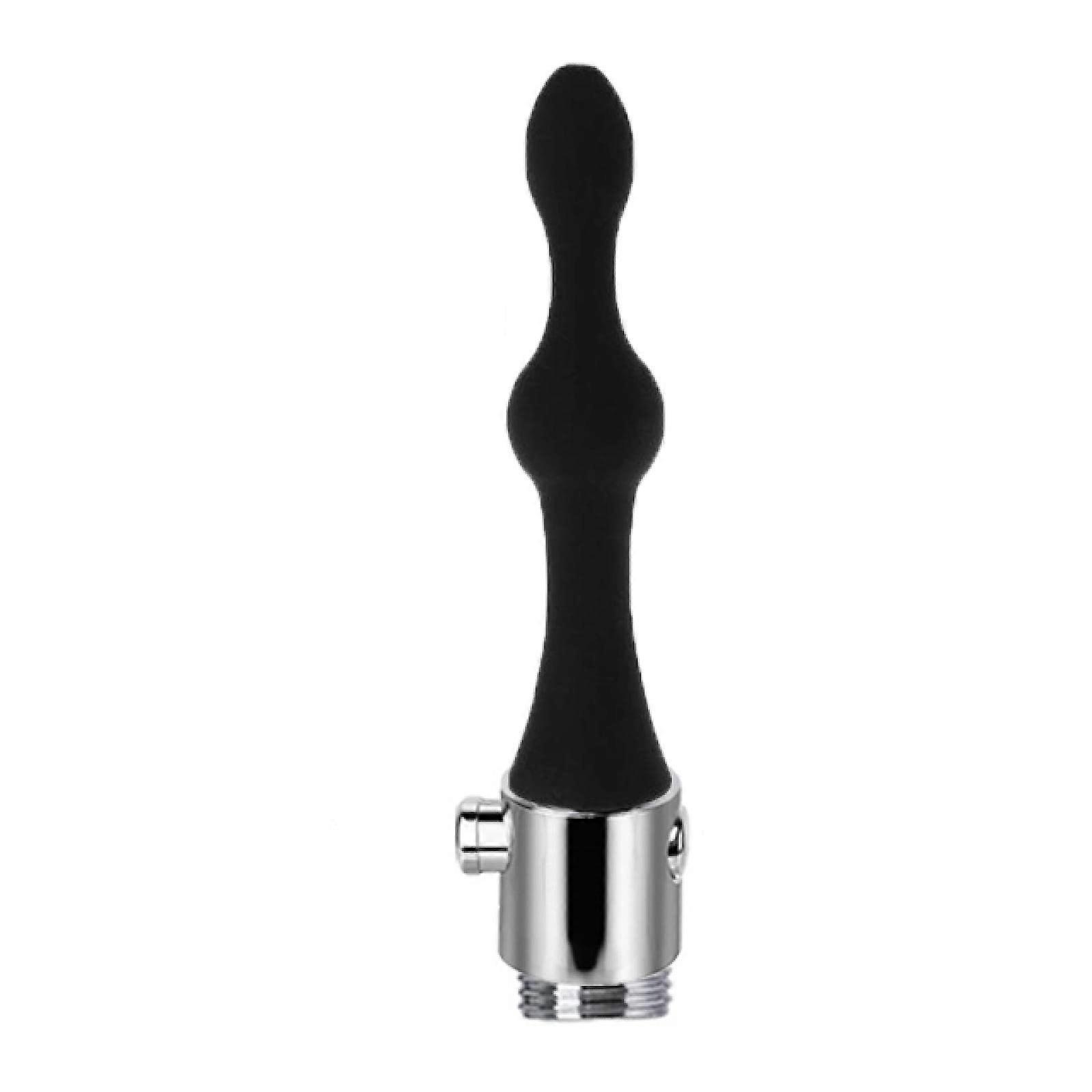 Anal Butt Plug Douche Attachment - Silicone Shower Nozzle Tip for Anal Cleaning, Metal Design, Compatible with Standard Faucets