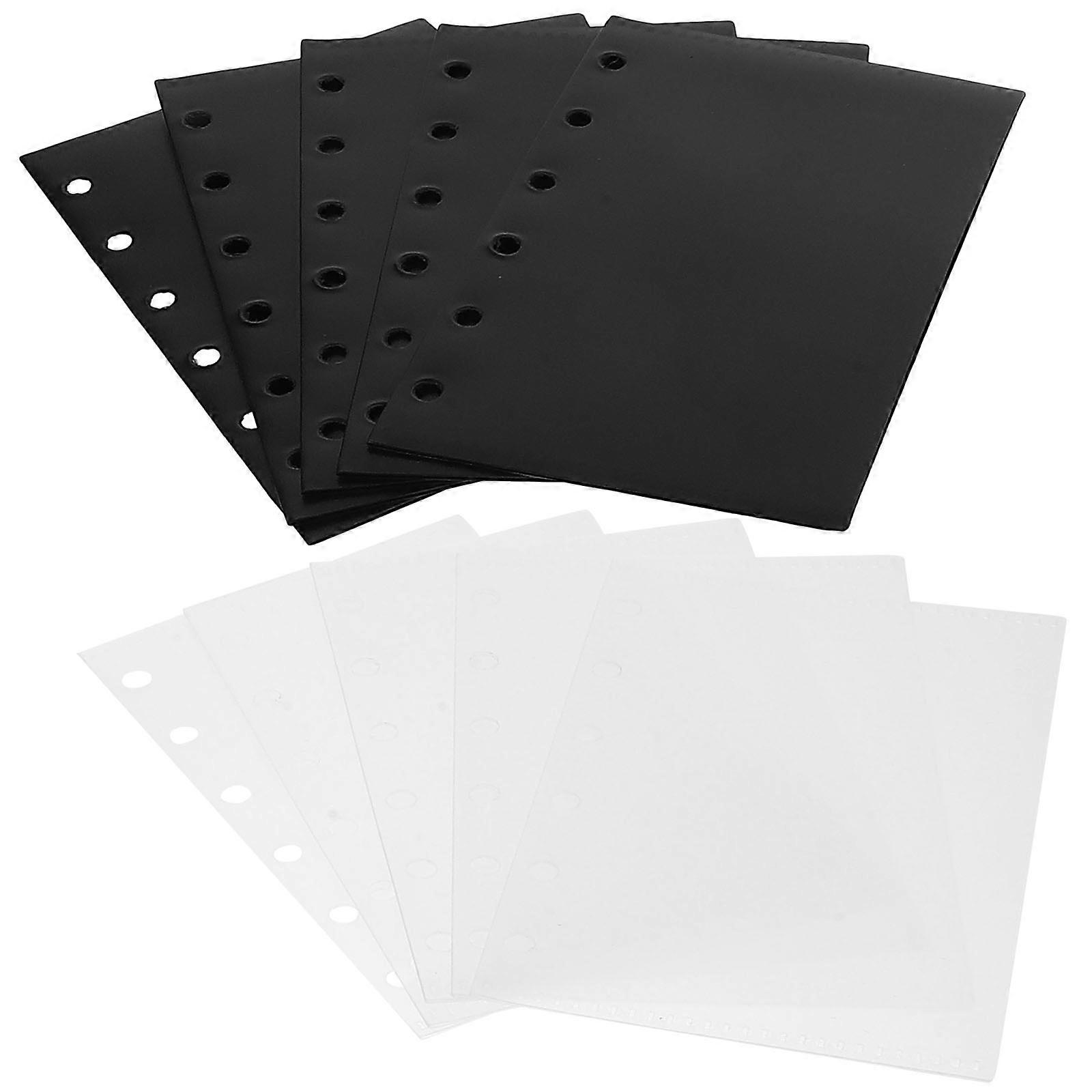 Binder Pocket Loose Leaf Bags Designed For Office Workers Travel Made Of PP For Protection Of Belongings 40 Sheets