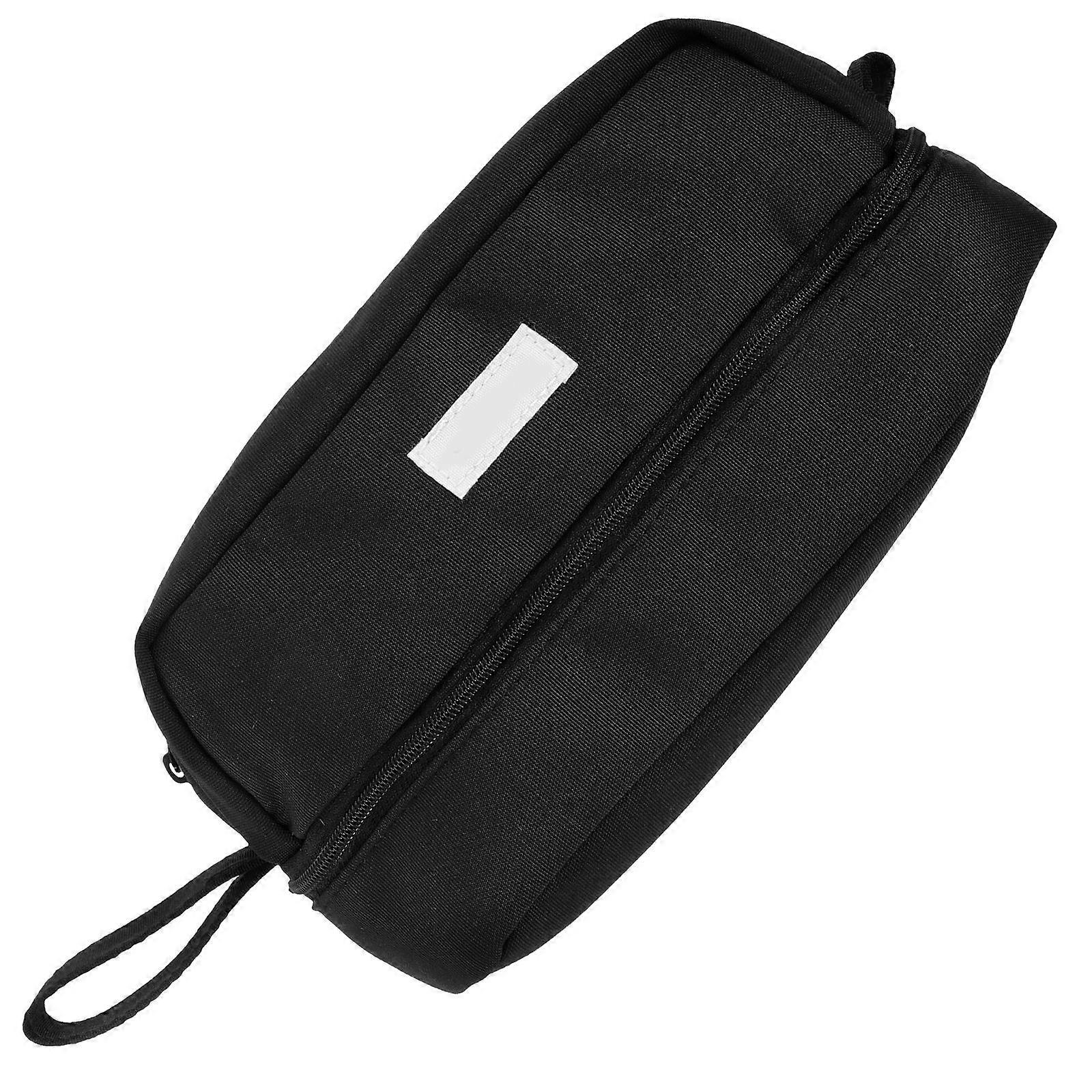 Rectangular Pencil Carrying Bag Simple Chic for Travelers School Use Durable Material 2Pcs