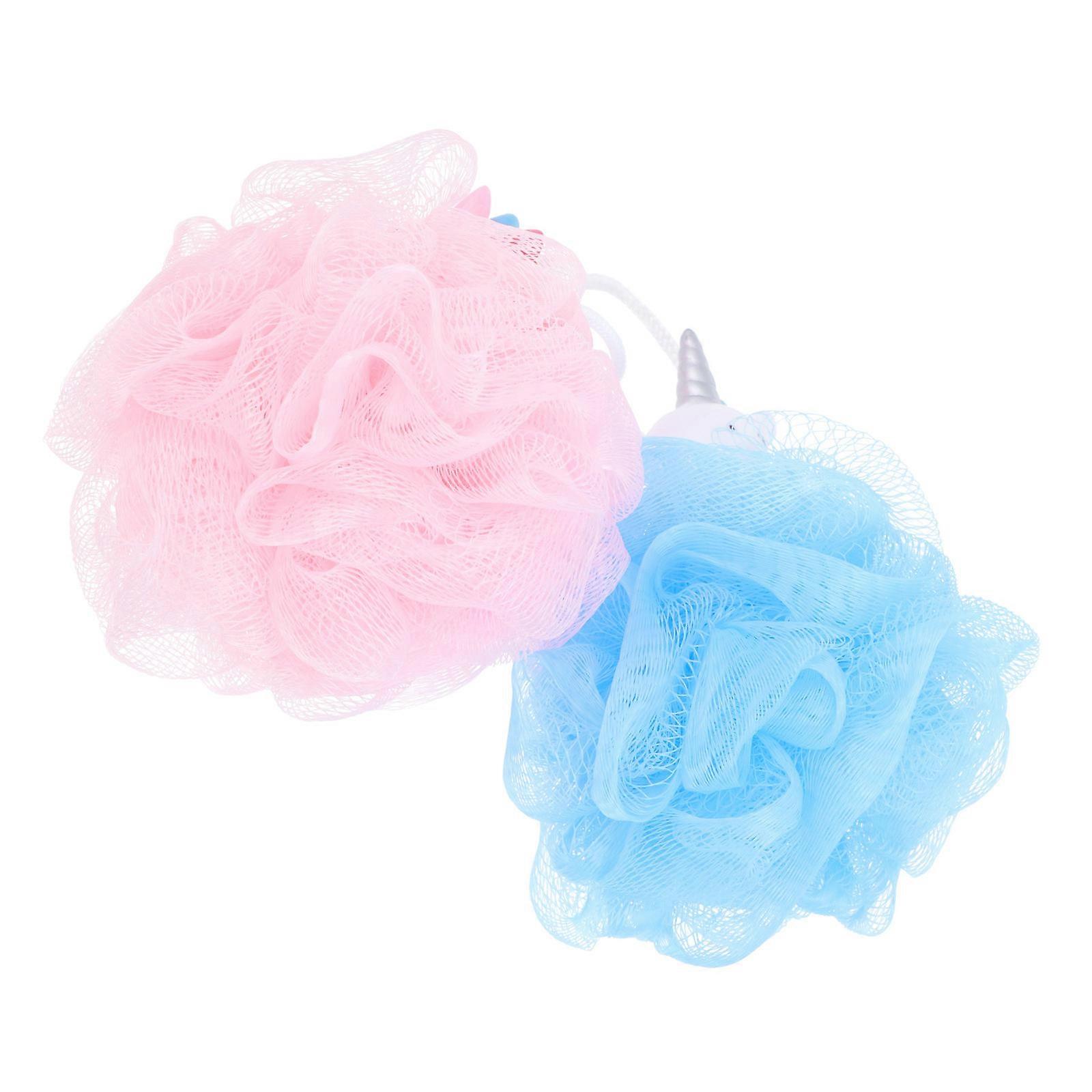 Unicorns Bath Mesh Shower Balls for Effective Exfoliating 2Pcs Bubble Net