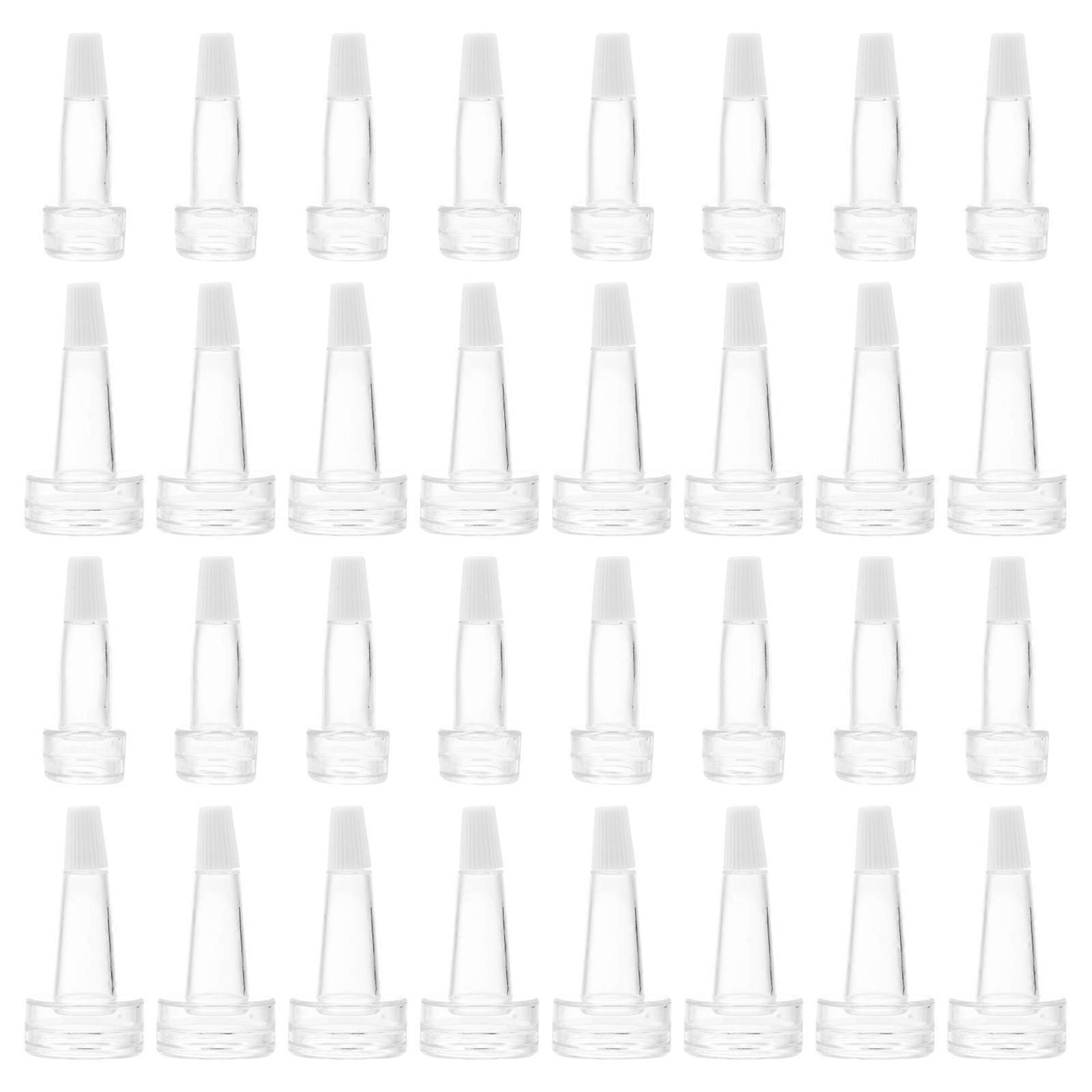 Transparent Plastic Vial Bottle Caps for Bottle Use 300Pcs